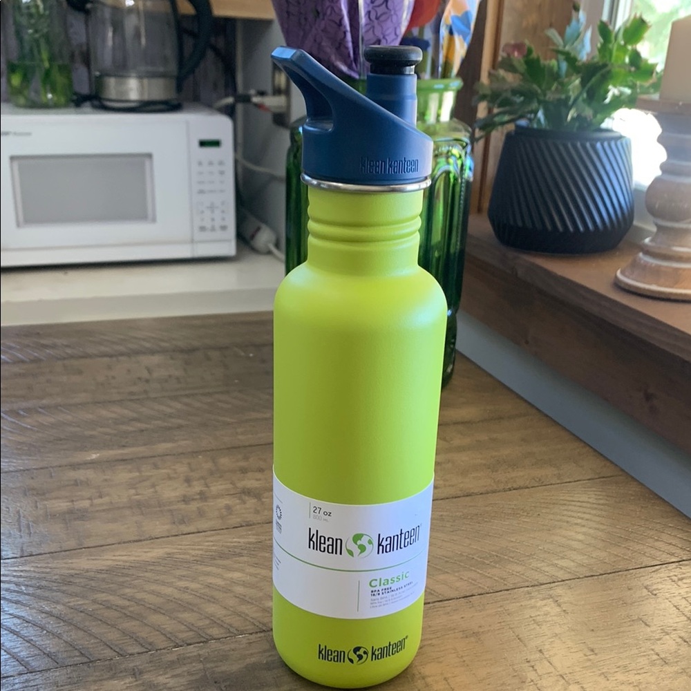 Lime Green Water Bottle